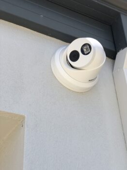 A HIKVision camera installed by Cabletec Services in Perth
